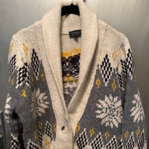 Topshop starsky Fair Ilse cardigan Sweater - NWOT - Picture 8 of 16
